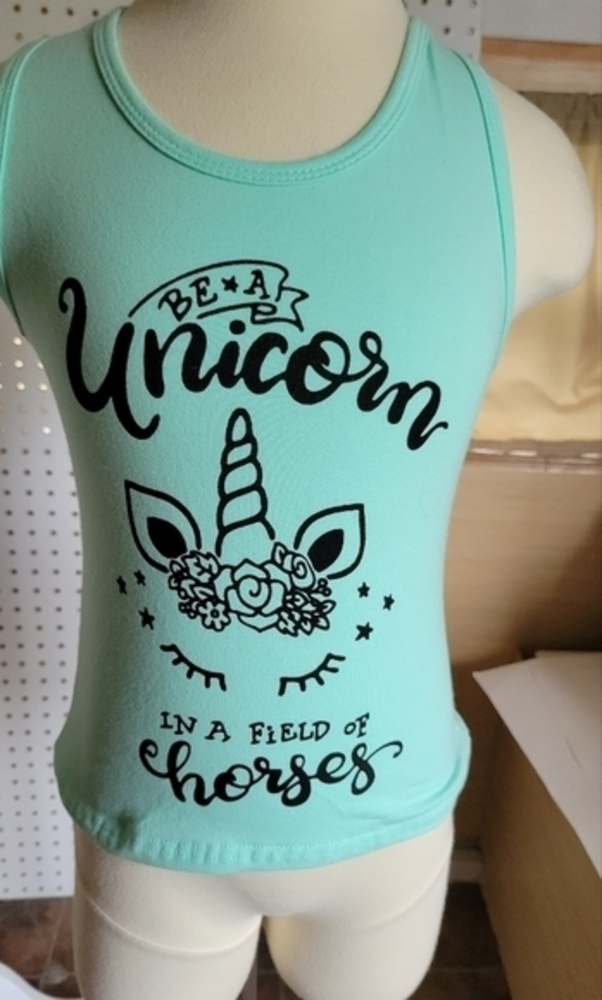 Honeydew girls size M unicorn tank top NWT